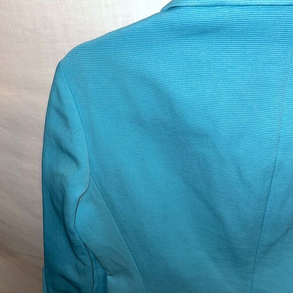 Andre Oliver Fashion Jacket Women’s Size 4 Blue Button Up Pockets - Picture 11 of 12